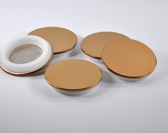 Copper Flat Top Metal Lids