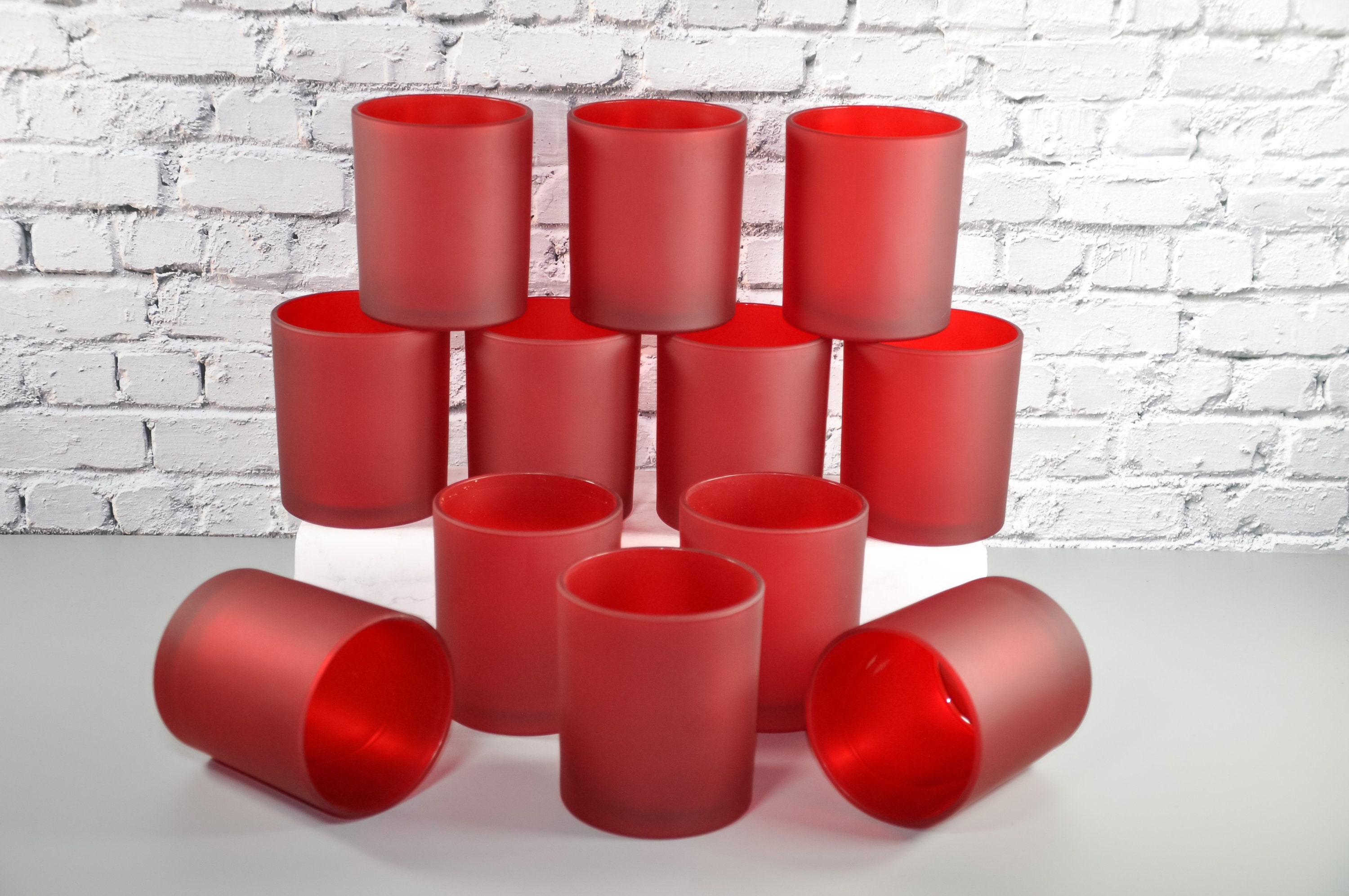 19 Oz Red Glass Candle Jars With Lid Wholesale Empty 10 Oz Candle Containers  For Candle Making - Buy China Wholesale Candle Jar $1.4
