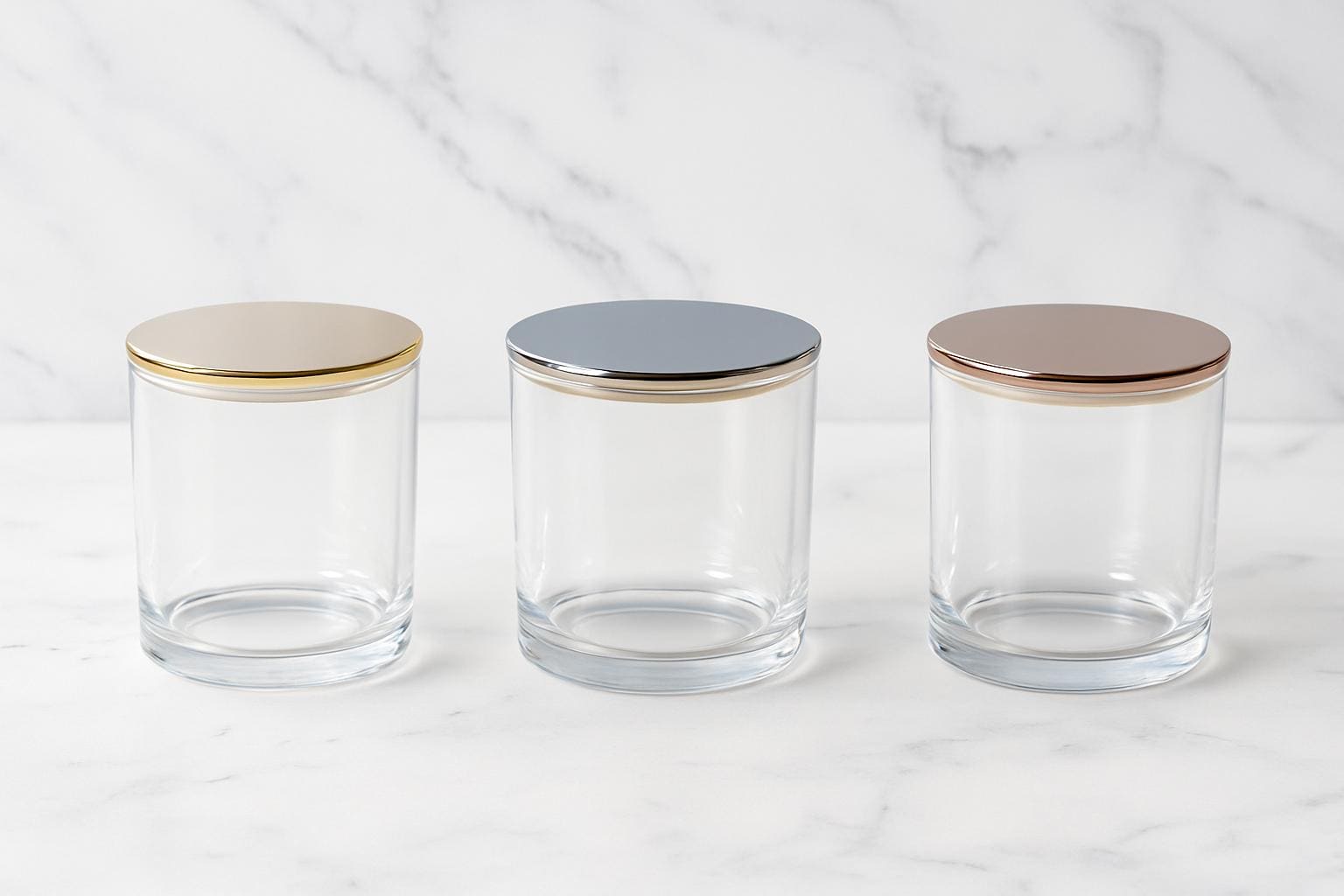 10oz Clear Candle Glass With Flat Top Lid or Bamboo Lid and Gift Box - Etsy