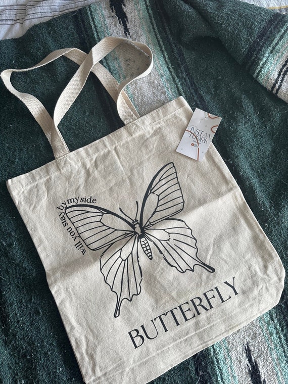 Butterflies Large Tote Bag