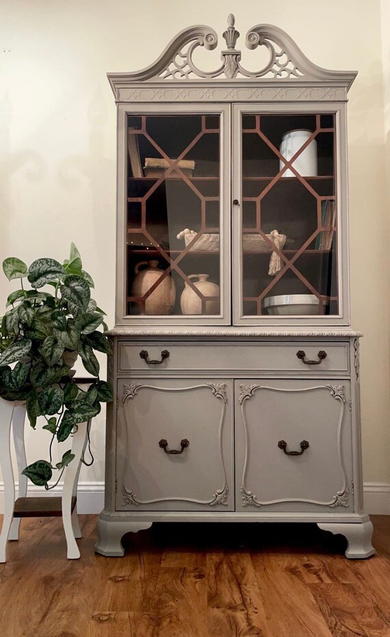 Distressed 2024 china cabinet
