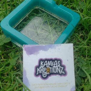 Teal the deal Square Ashtray