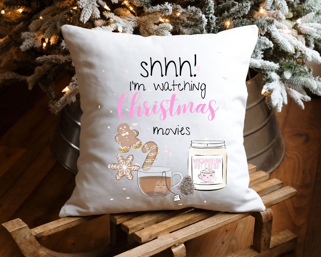 Christmas Pillow Pink Christmas Decor Bestselling Etsy Australia