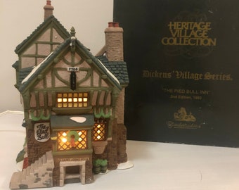 Dept 56 Dickens' Village Series The Pied Bull Inn 2nd Edition 1993 In Box 5751-7 Dept 56 Dickens' Village Series The Pied Bull Inn 2nd Edition 1993 In Box 5751-7