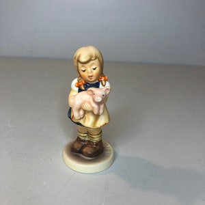 1990s Vintage Goebel Hummel Figurine; Pigtails #2052- TMK- 7