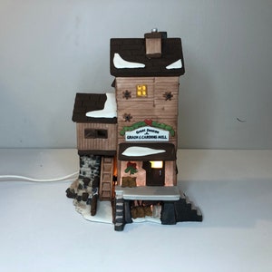 Dept 56- Great Denton Mill: Dickens&#39; Village Series; Department 56 - RETIRED - Vintage Christmas Village House - Village Scene Decor
