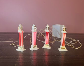 Dept 56 - Village Brite Lites Candles: Snow Village; Department 56; Vintage Christmas Village Accessory, Miniature Village Scene Decor