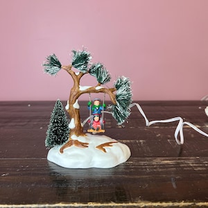 Dept 56: Let&#39;s Swing! Gerneral Village Accessories, Snow Village; Department 56 - Christmas Village Accessory - Miniature Village Scene