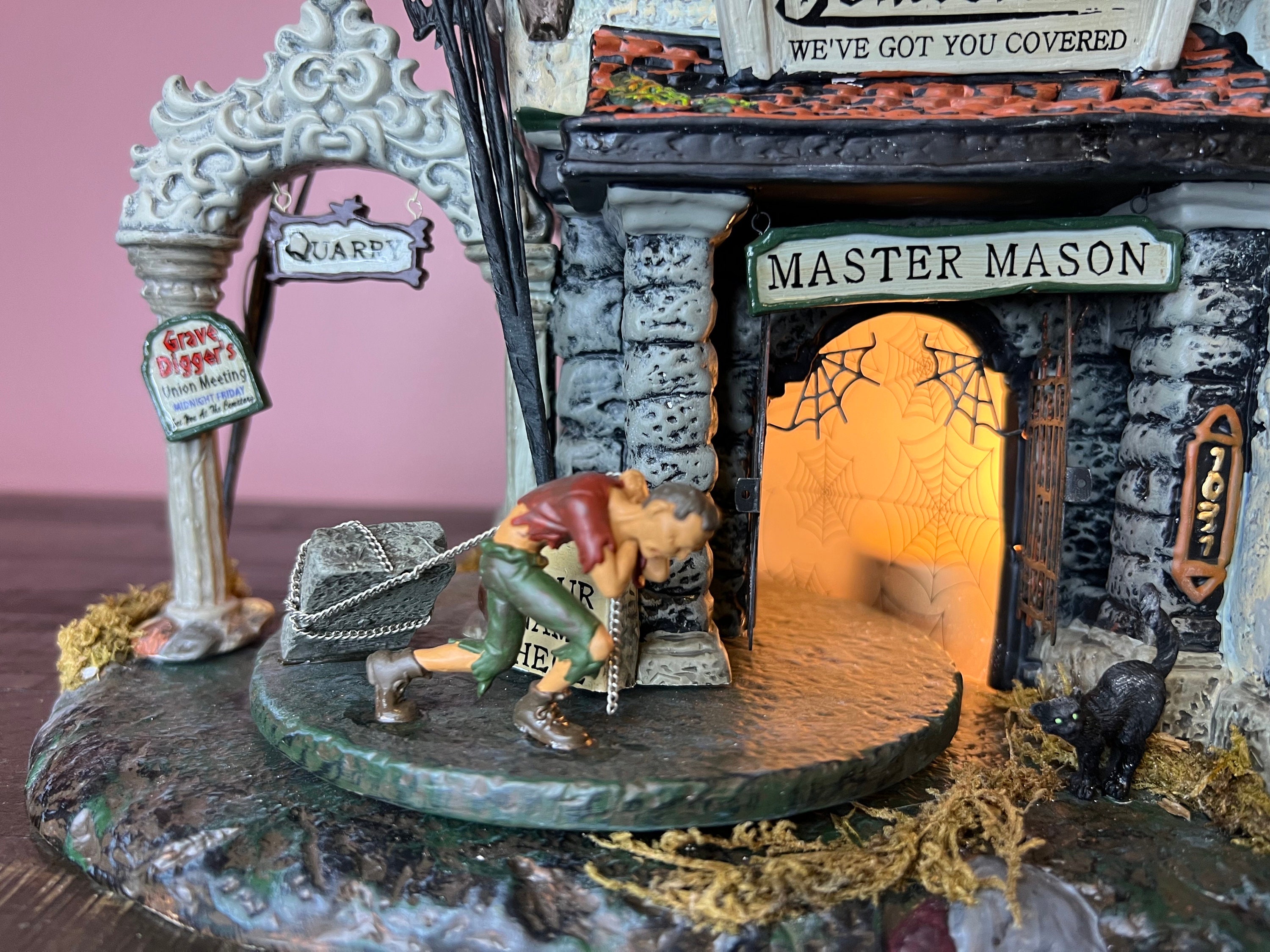 Department 56 Snow Village Halloween Explosive Skullduggery Figure
