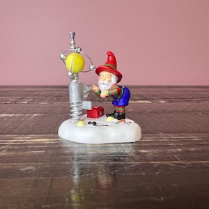 Dept 56: Sparky The Plant Manager -North Pole Series; Department 56 -RETIRED; Christmas Village Scene Accessories; Vintage Christmas Village