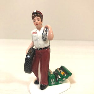 Dept 56; At Your Service: Snow Village Department 56 RETIRED, Vintage Dept 56 Village Accessory, Vintage Christmas Scene Decor