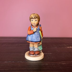 1988 Vintage Goebel Hummel Figurine;  I Wonder #486; TMK-6; Vintage Collectible Child Figurine; Vintage Porcelain Figurine - Made in Germany