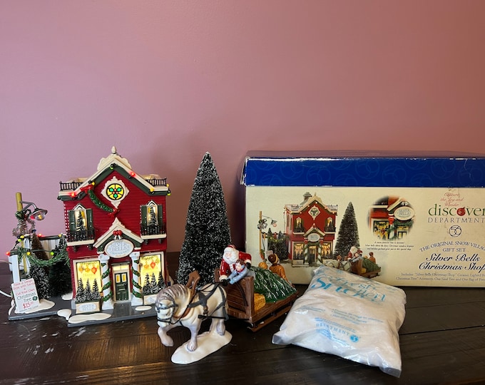 Dept 56: Silver Bells Christmas Shop Snow Village Department 56 Retired