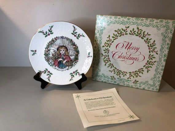 工芸品 100th anniversary of Christmas plate 1978 Royal Doulton Christmas Plate; Second Annual Christmas Plate