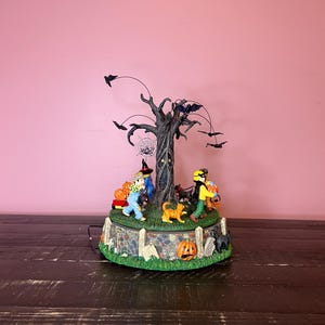 Dept 56: Costume Parade- Halloween Snow Village Series- Department 56 - RETIRED; Vintage Halloween Fall Village Motion Decorations