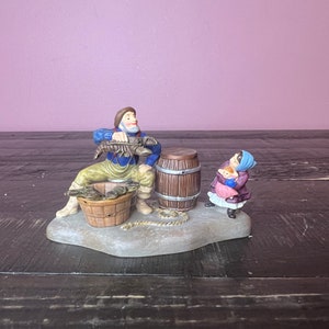 Dept 56: Today’s Catch ; New England Village Series; Department 56-RETIRED, Christmas Village Accessory, Miniature Village Scene