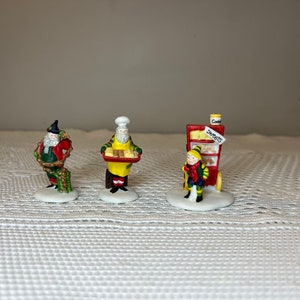 Dept 56: Baker Elves -North Pole Series; Department 56 - RETIRED ; Christmas Village Accessories - Christmas Village Scene Decor