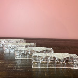 Dept 56- Acrylic Ice Ledges; Snowbabies Classic Collection: Department 56 RETIRED; Vintage Christmas; Collectible Winter Scene Decor