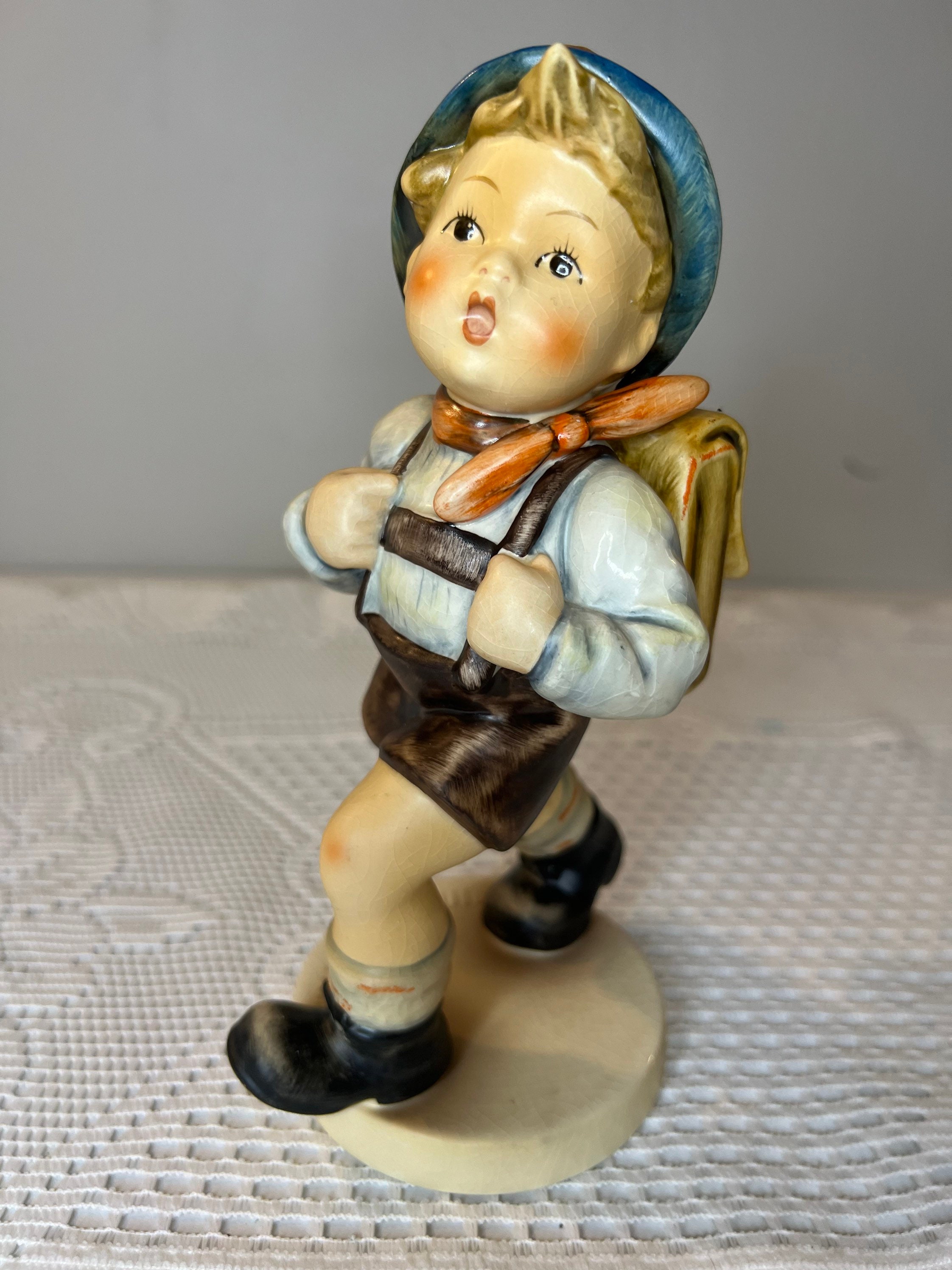 1979 Figurine Painted TMK-6, 82 Vintage Etsy School , Porcelain - / Hummel Large Vintage Boy Figurine Figurine Hand German Goebel II Antique