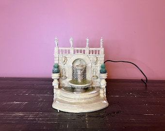 Dept 56 - Camden Park Fountain: Snow Village Department 56 RETIRED - Vintage Christmas Village Accessory, Holiday Village Motion Scene Decor
