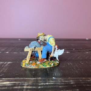 Dept 56: An Ax To Grind; Halloween Snow Village Series-Department 56-RETIRED; Vintage Halloween Fall Village Accessory Decoration
