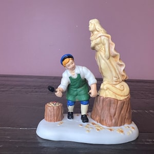 Dept 56: Ship Figurehead Carver -Dickens&#39; Village Series; Department 56-RETIRED, Vintage Christmas Village Accessory, Miniature Christmas