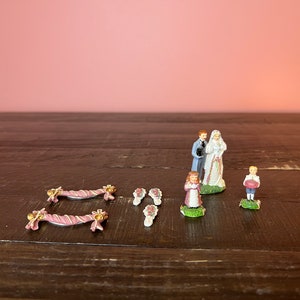 Dept 56: The Perfect Wedding Gift Set - Seasons Bay Series; Department 56 - RETIRED; Vintage Hand Painted Miniature Village Accessories