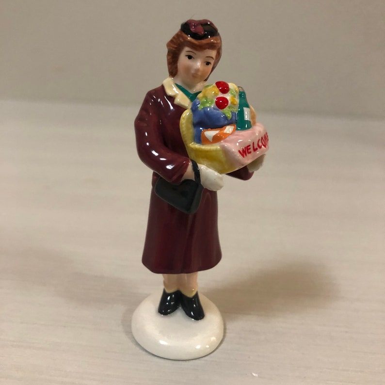 Department 56 Door To Door Sales Snow Village Accessory