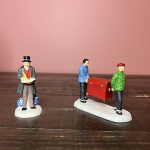 Dept 56- Fine Asian Antiques - Set of 2- Dickens&#39; Village: Department 56 RETIRED, Vintage Christmas Village Accessory, Holiday Scene Decor