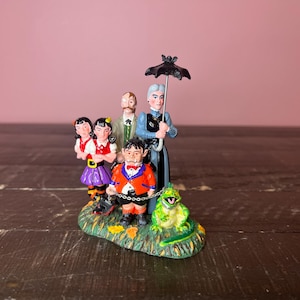 Dept 56: A Grimsly Family; Halloween Snow Village Series- Department 56- RETIRED; Vintage Halloween Fall Village Accessory Decoration
