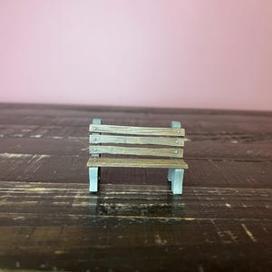 Dept 56- Village Park Bench- General Village Accessories: Department 56 RETIRED - Vintage Christmas Village Scene Decor, Miniature Holiday