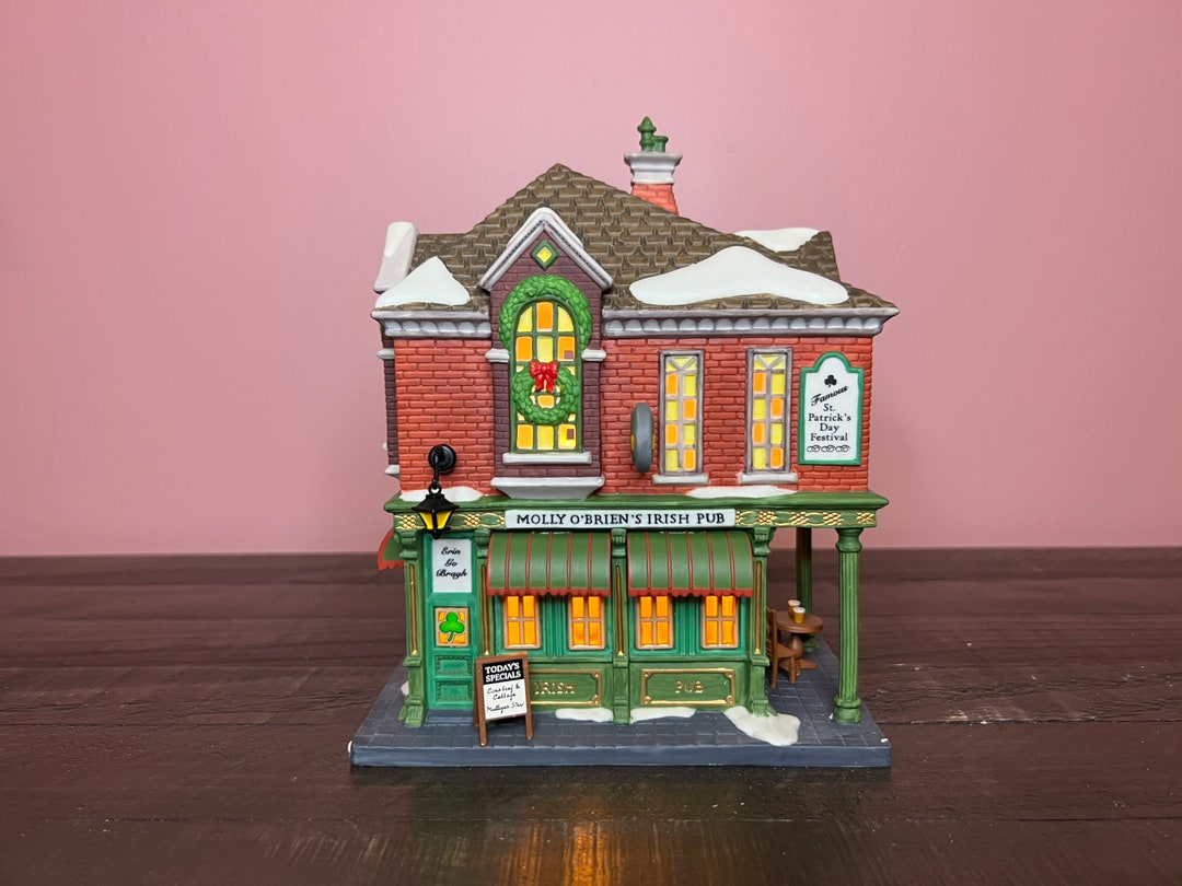 Dept 56 Molly O'brien's Irish Pub christmas in the City Department 56