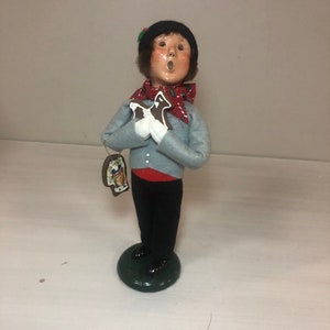 2003 Vintage Byers Choice Caroler - Child with Cookies; Cries of London Cookie Vendor