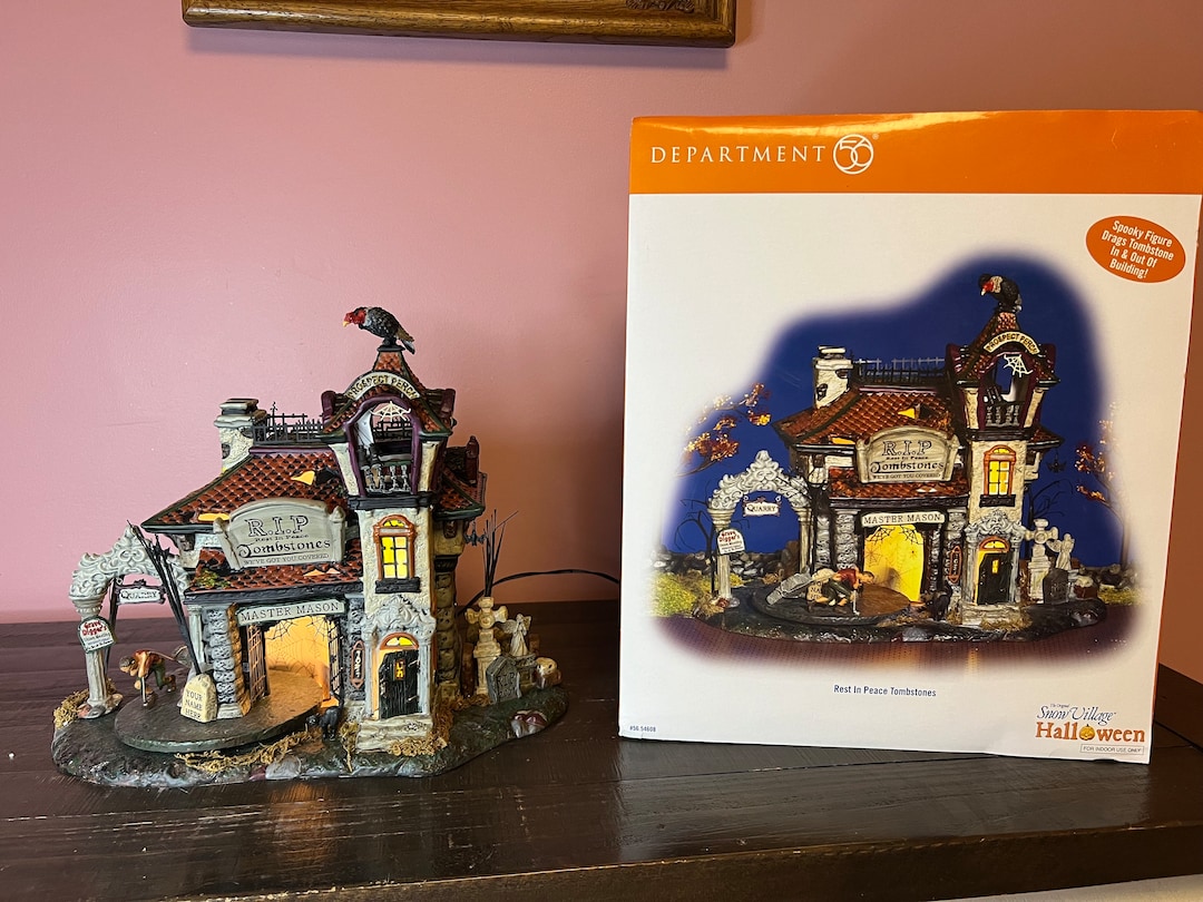 Dept 56: Rest in Peace Tombstones - Snow Village Halloween Series