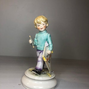 1990s Vintage Goebel Lore Hummel Figurine; Blumenkinder - Boy with Kite #11 297 20: Limited Edition- TMK- 7