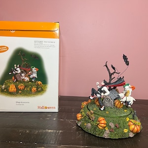 Dept 56: Scaredy Bat -Halloween Snow Village Series- Department 56 - RETIRED; Vintage Halloween Fall Motion Village Scene Decorations