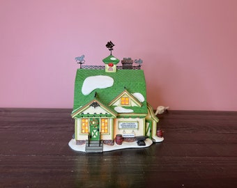 Dept 56: Van Guilder's Ornamental Ironworks- New England Village Series; Department 56 RETIRED, Vintage Christmas Village Lighted House