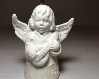 1977 Adorno de ángel de Goebel vintage; Adorno anual para árbol de Navidad de segunda edición de 1977 - TMK-5