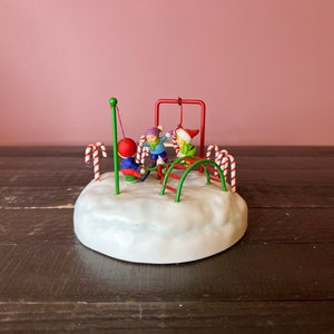 Dept 56: Frosty Playground- ElfLand- North Pole Series; Department 56 - RETIRED ; Vintage Christmas Village Accessory; Miniature Christmas