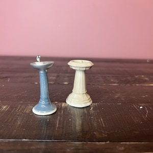Dept 56- Village Drinking Fountains- General Village Accessories: Department 56 RETIRED -  Vintage Christmas Village Scene Decor