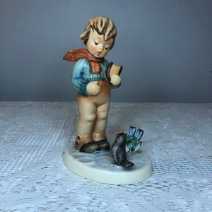 1983 Vintage Goebel Hummel Figurine; Bird Watcher #300  TMK-6 - Made in Germany -  Porcelain Hand Painted Figurine