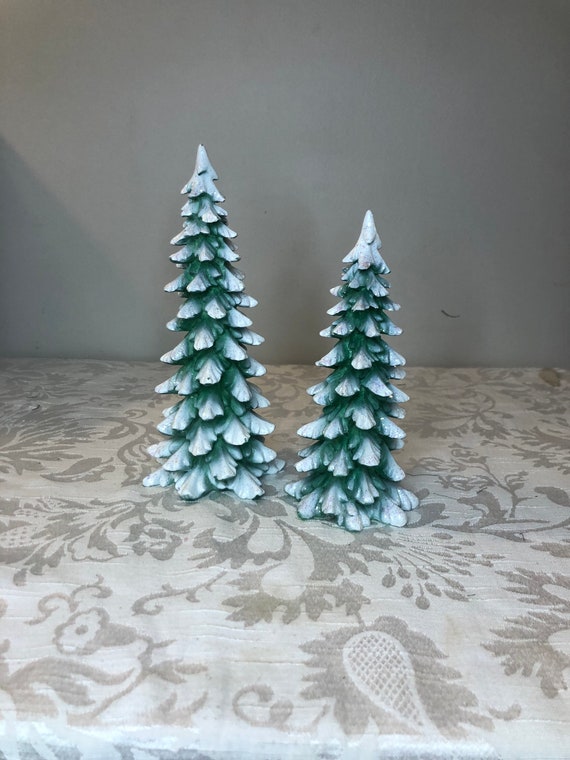 Dept 56 Village Accessory Set of 3 Wintergreen Pines Christmas Tree Snow New NOS