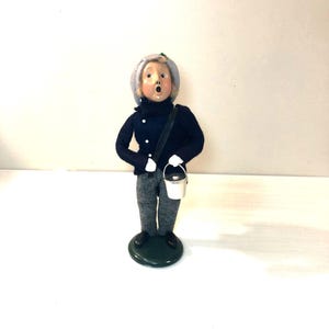 1993 Vintage Byers Choice Caroler - School Kids; Limited Edition  - Boy with Backpack