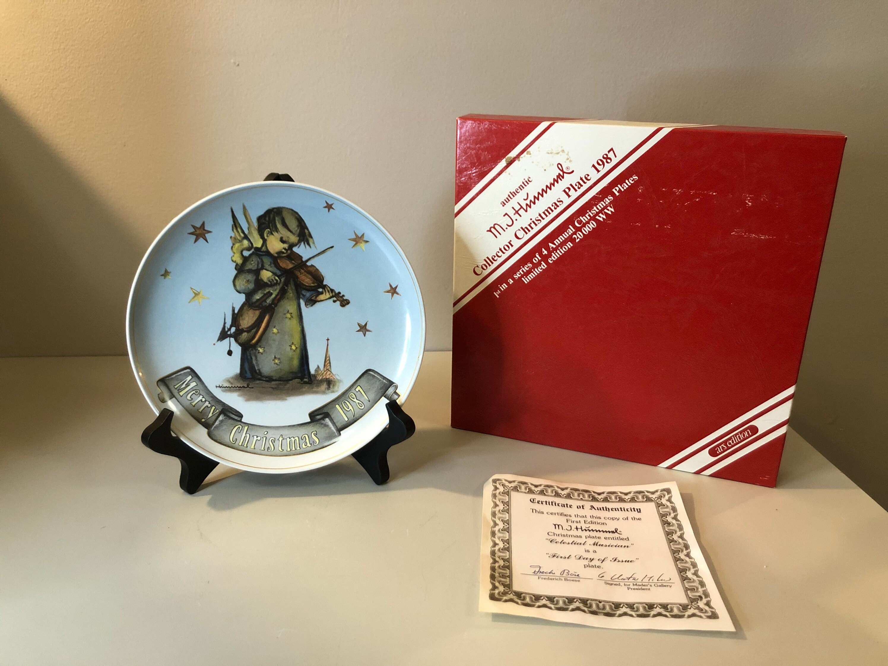 史上最も激安 1987 Hummel Celestial H-441 - Plate Christmas Goebel 食器