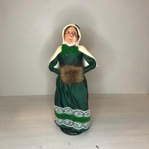 1991 Vintage Byers Choice Caroler -Limited Edition - Woman with Fur Muff