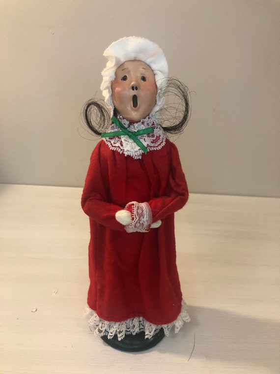 1985 Vintage Byers Choice Caroler pajama Girl Etsy