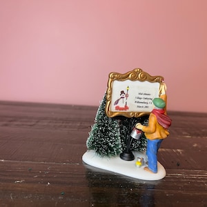 Dept 56: Painting Our Own Village Sign; Mid-Atlantic Village -Dickens&#39; Village Series; Department 56-RETIRED, Christmas Village Accessory