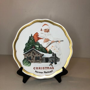 1983 Norman Rockwell &quot;Christmas Chores&quot; First Limited Edition Christmas Plate