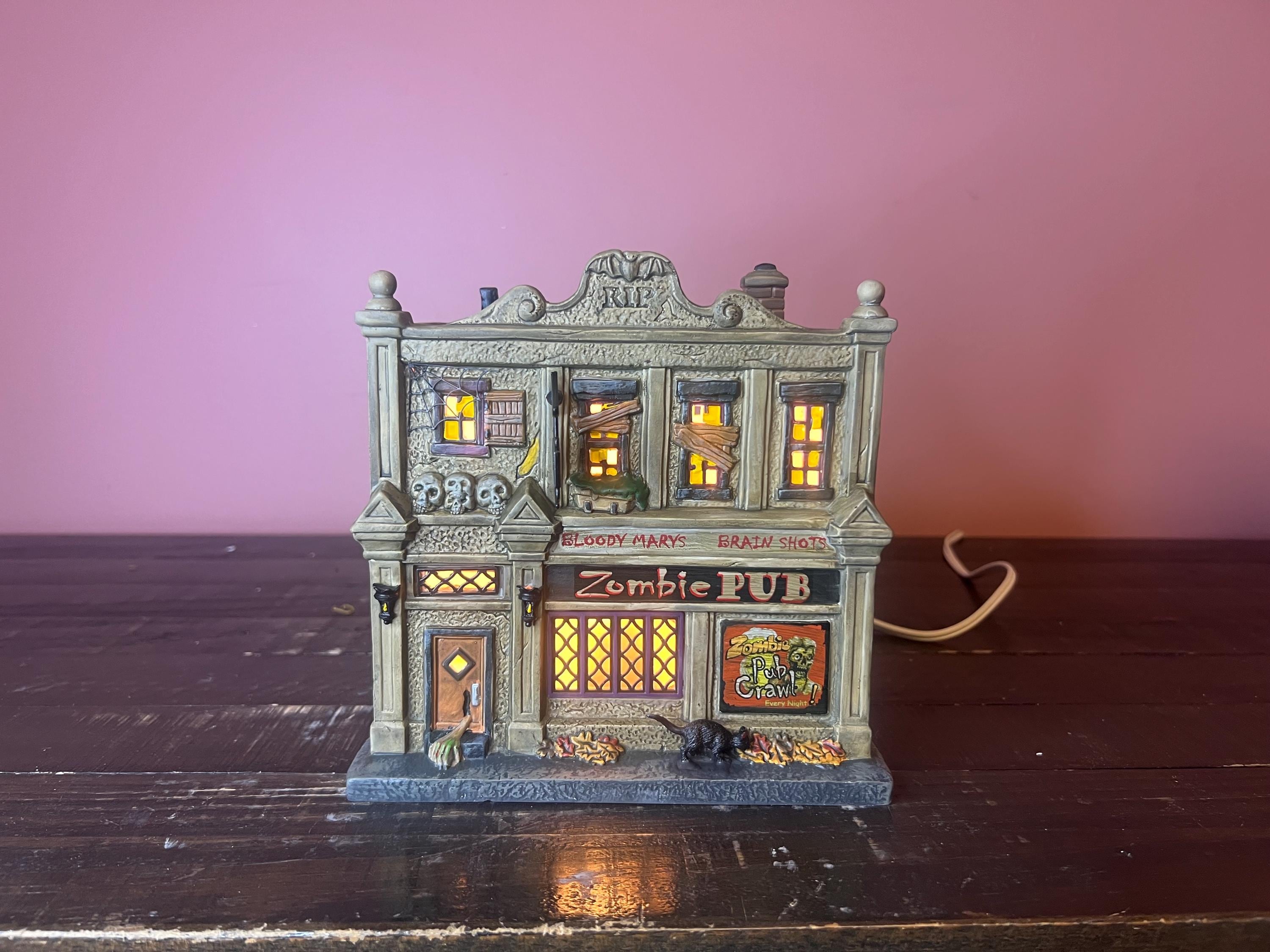 Dept 56: the Zombie Pub - Snow Village Halloween Series