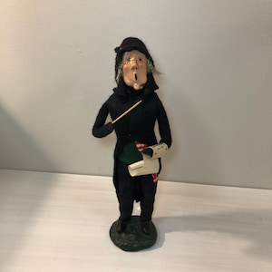 1984 Vintage Byers Choice Caroler -Victorian Man with Music Sheet
